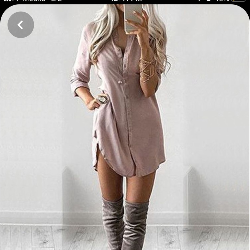 Mauve mini dress/tunic